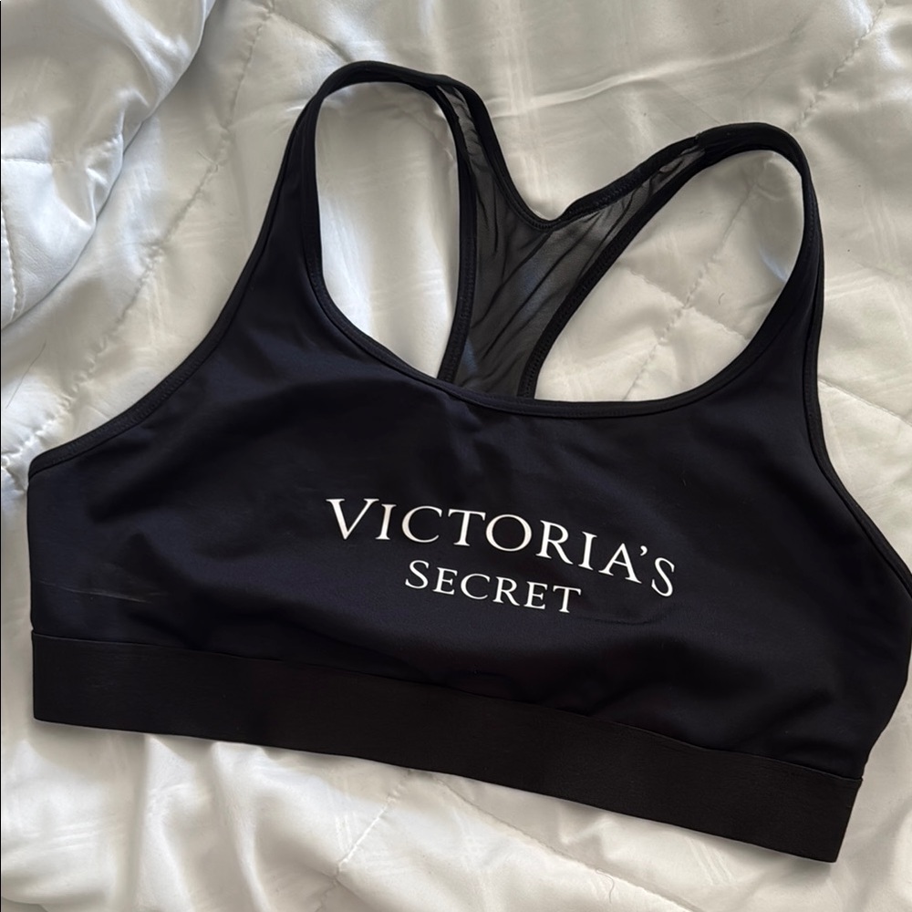 Victoria's Secret Black Racerback Sports Bra